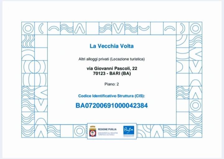 La Vecchia Volta Apartment Бари Екстериор снимка